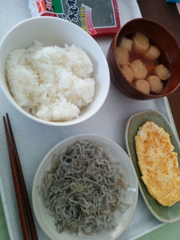 本日の朝食兼昼食