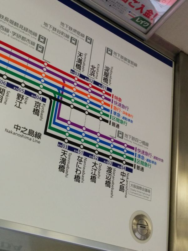 なにわ橋の駅番号