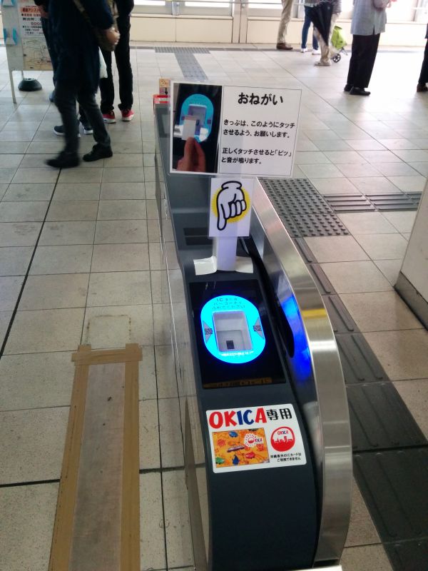 改札機の説明