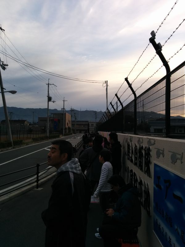 現在の入場列