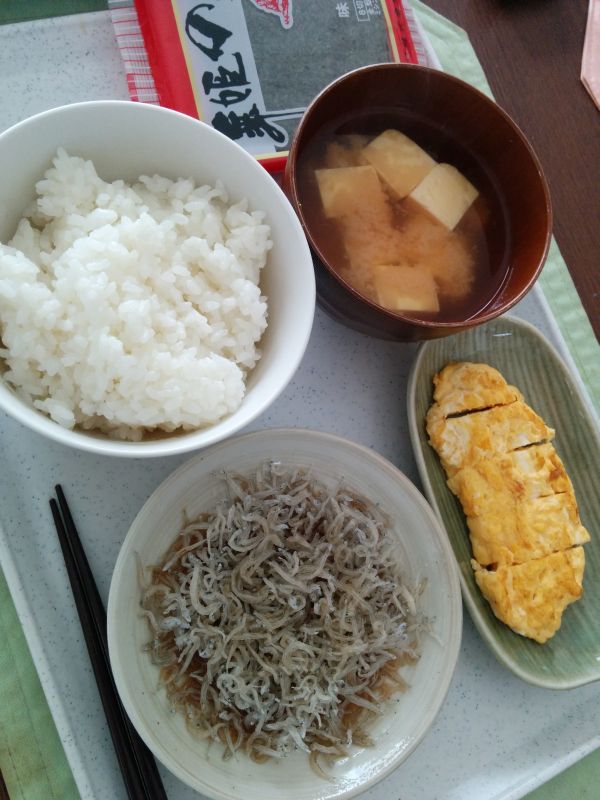 本日の朝食兼昼食