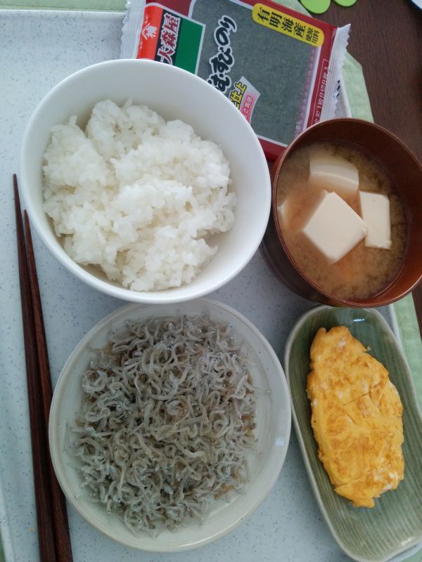 本日の朝食兼昼食