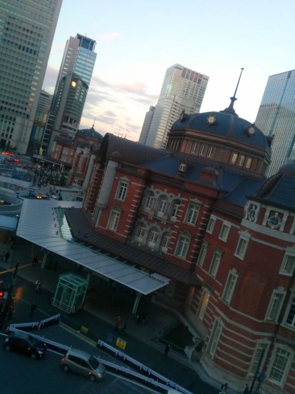 上から見る東京駅