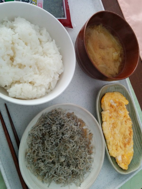 本日の朝食兼昼食