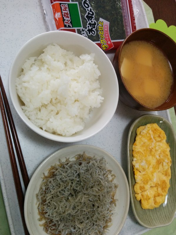 本日の朝食兼昼食