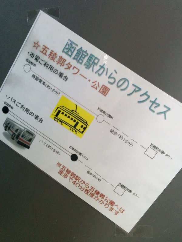 函館駅からのアクセス