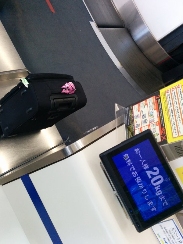 本日の荷物預け