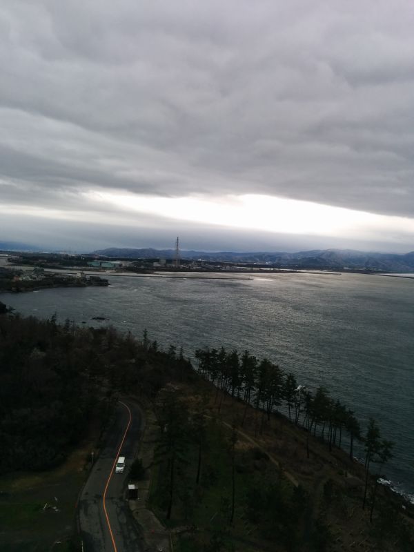 火力発電所方面