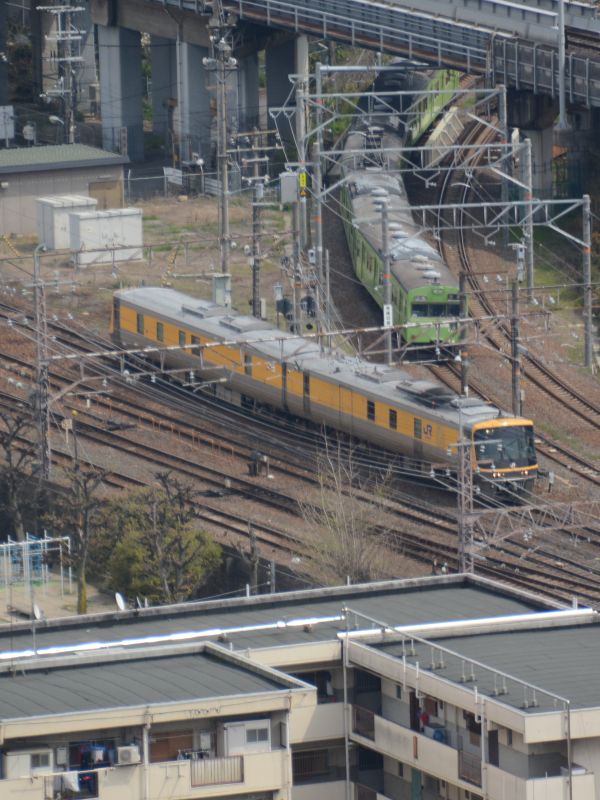 黄色の気動車