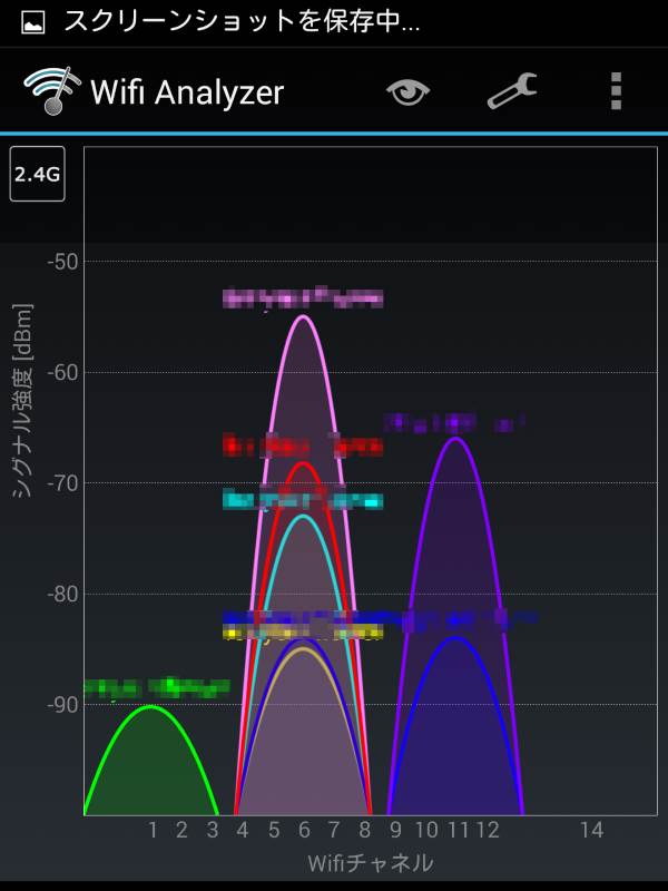 船内電波調査(2.4GHz帯)