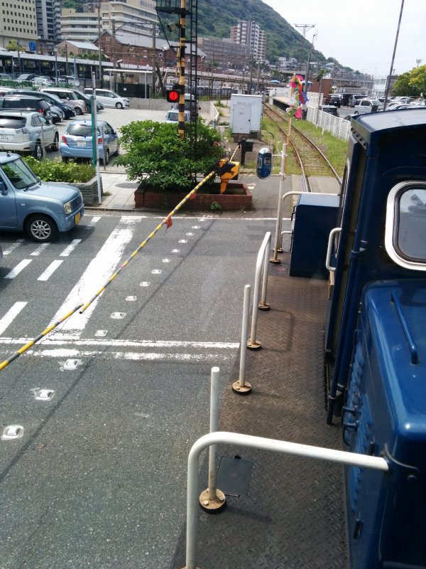 踏切の横断