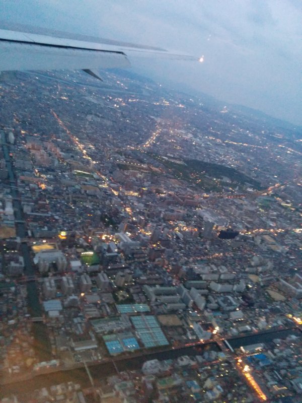 大阪市内上空