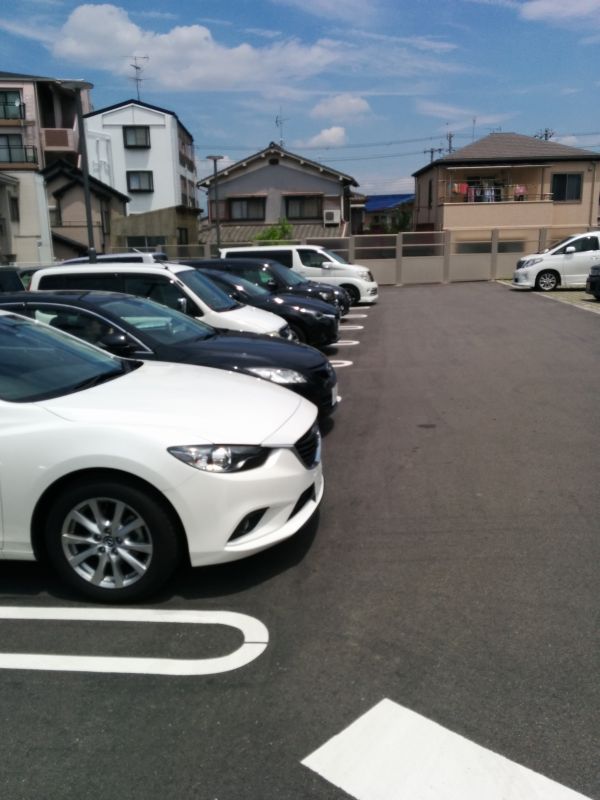 駐車場の車