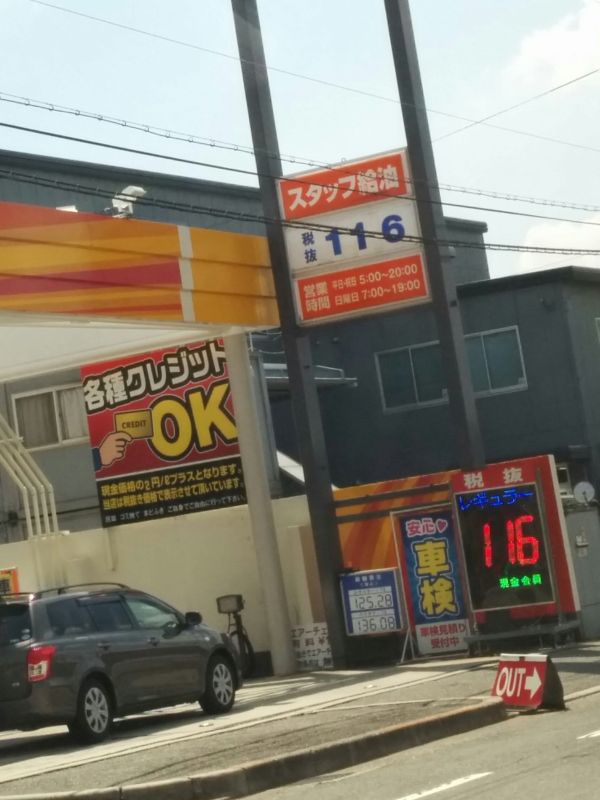 ガソリンの値段