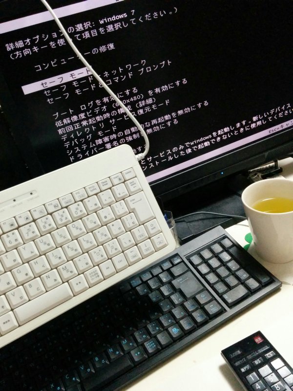 セーフモードでの起動