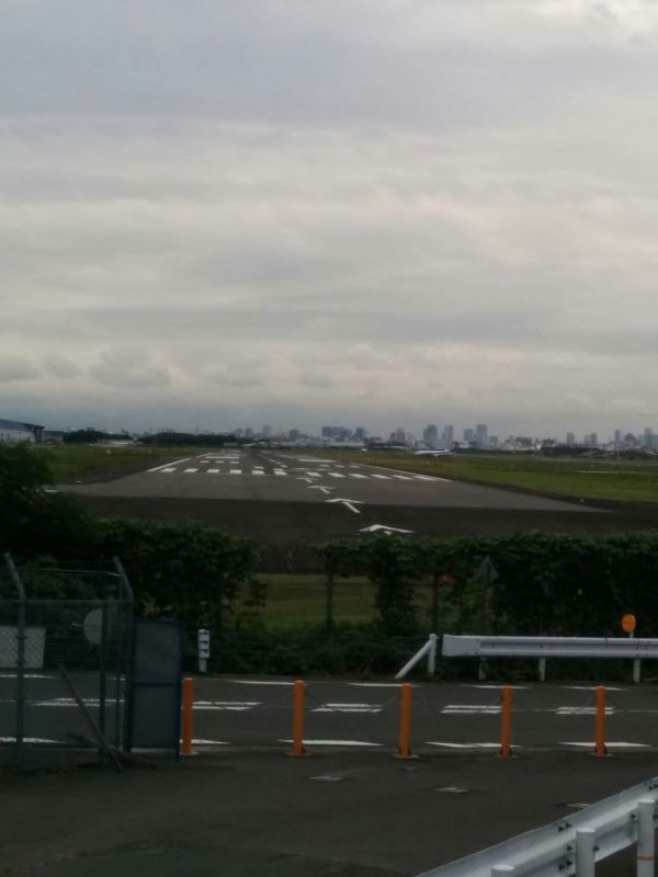 滑走路の直線上