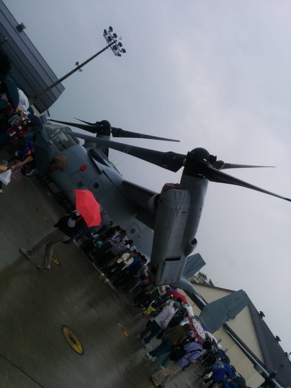 オスプレイの展示