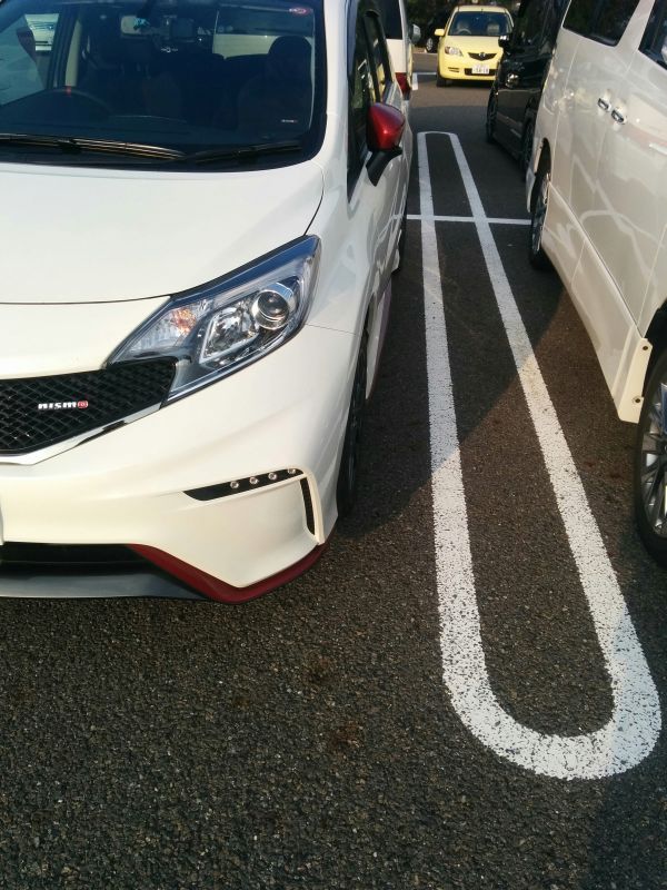 駐車位置のずれ