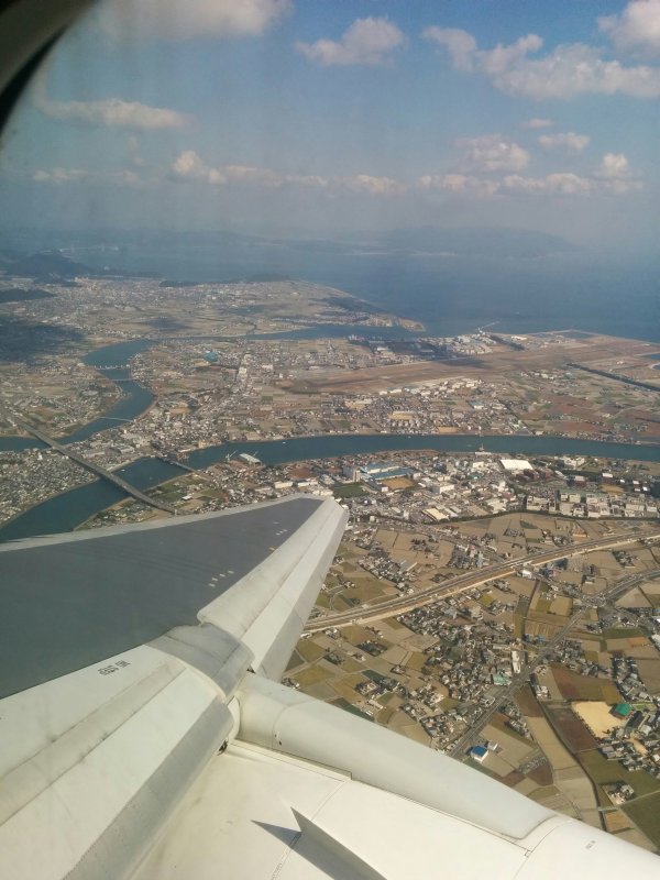空から見た徳島空港
