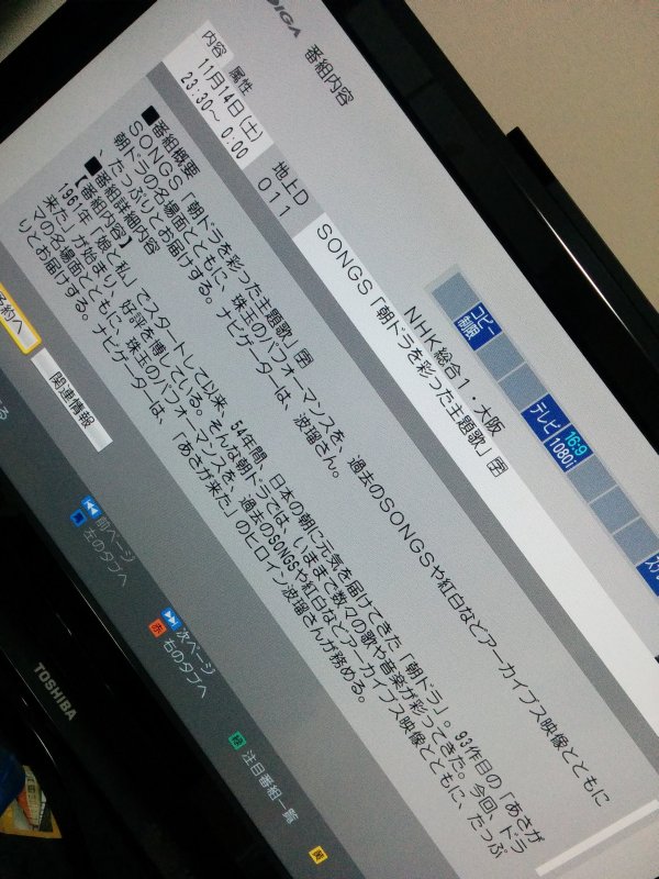 本日のSONGS