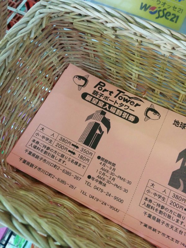 展望室入場割引券