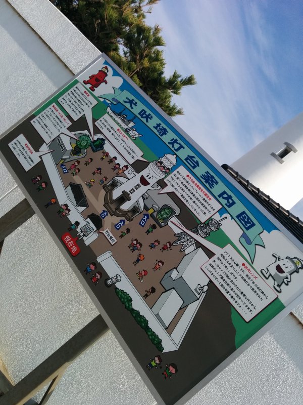 犬吠埼灯台案内図