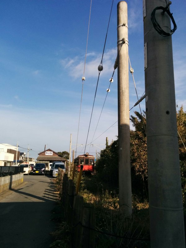 線路の端