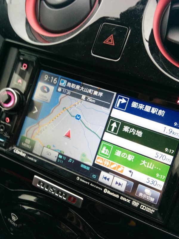 カーナビの地図