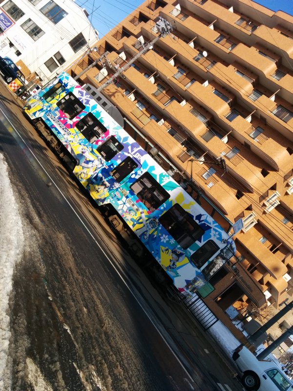 ラッピング車両の撮影２