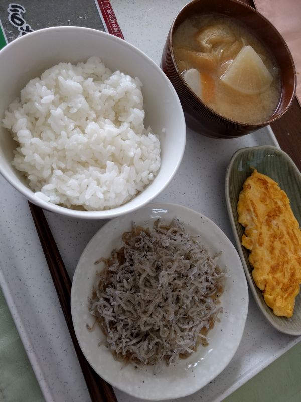 本日の朝食兼昼食