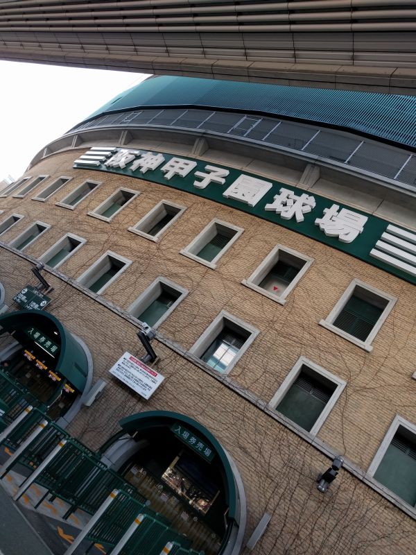 阪神甲子園球場着