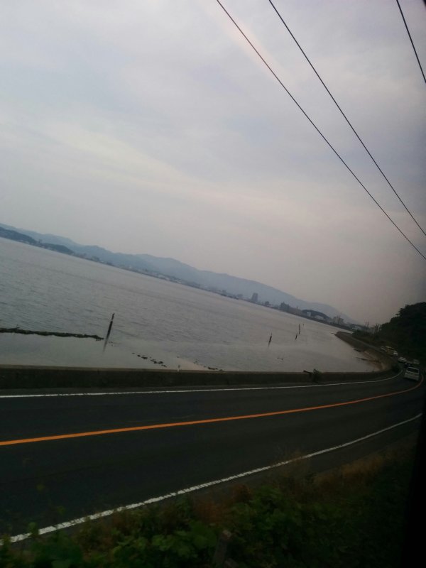 宍道湖が見えます