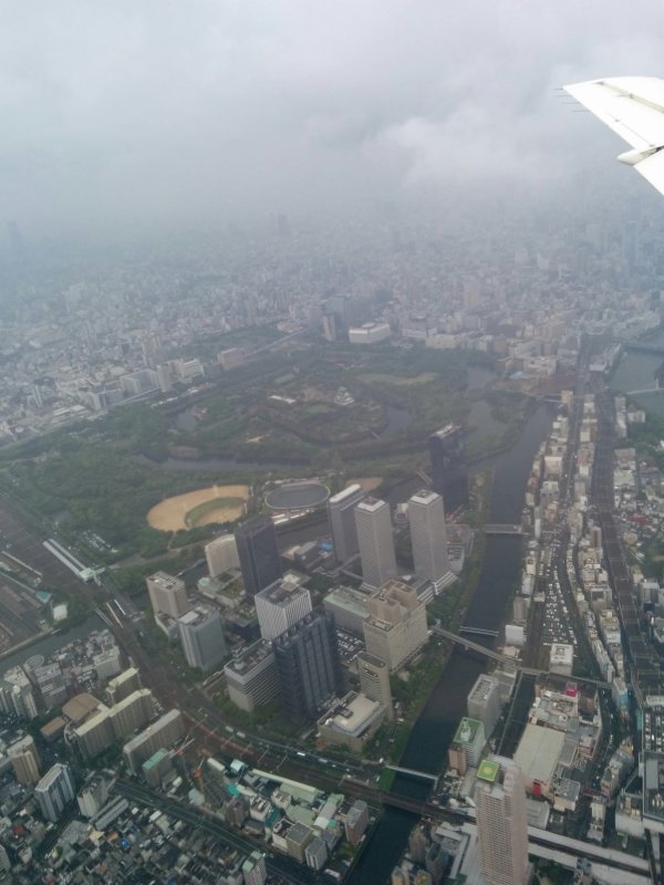 大阪市内上空