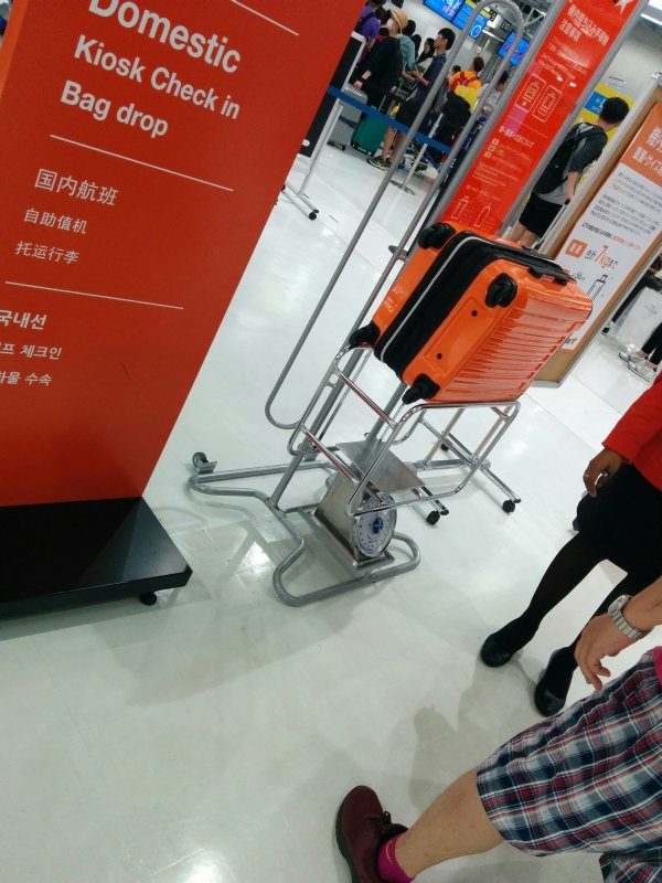荷物の制限オーバー