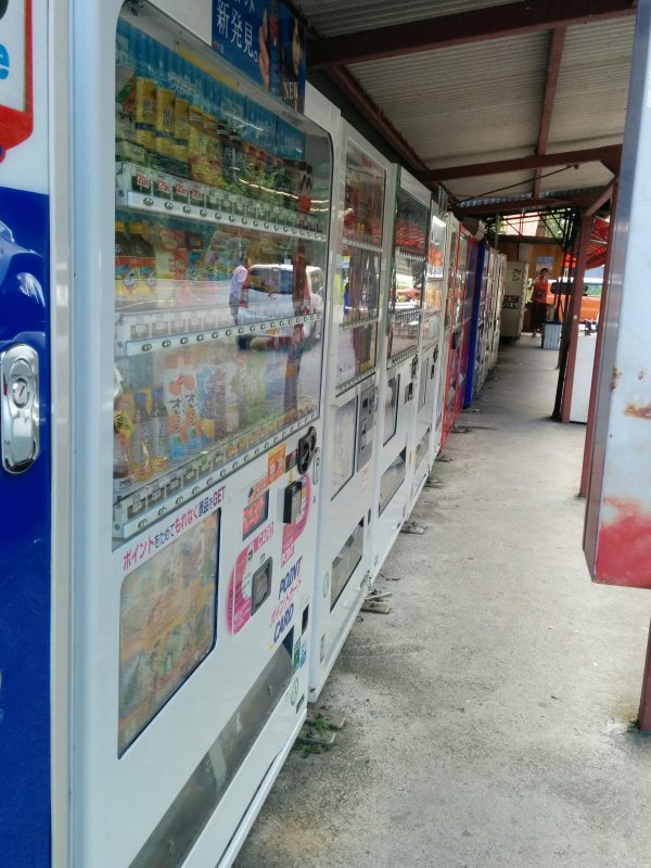 鎮座する自販機