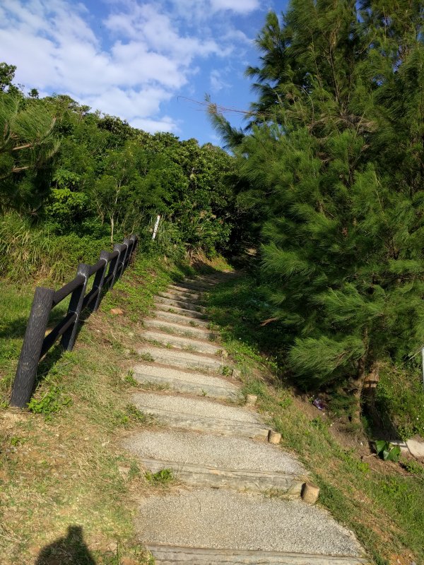 山頂への階段