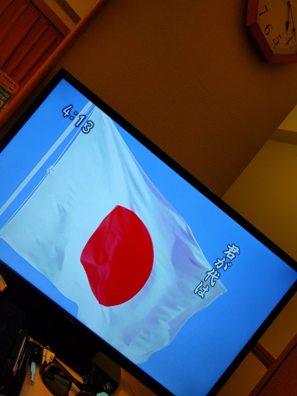 NHKの国旗画面