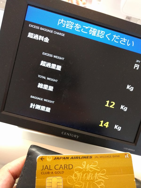 荷物の預け入れとチェックイン