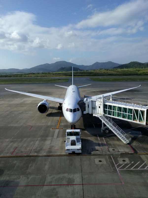 空港の撮影