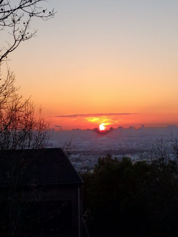 本日の夕焼け