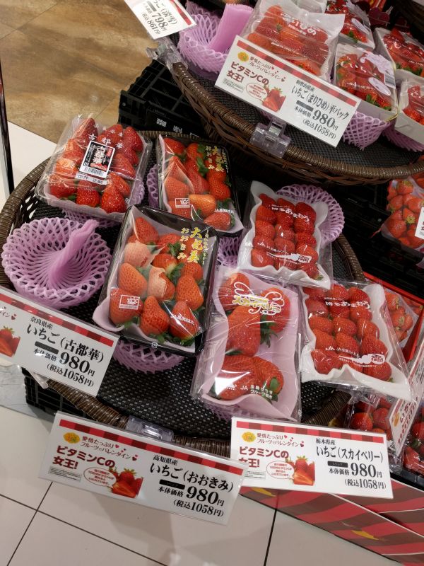 イチゴの買い付け