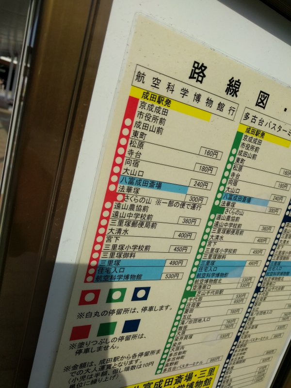 バスの路線図