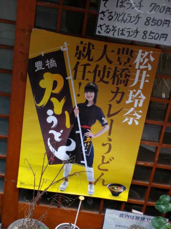 豊橋カレーうどん大使のポスター