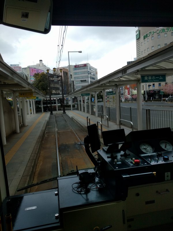 市電に乗車