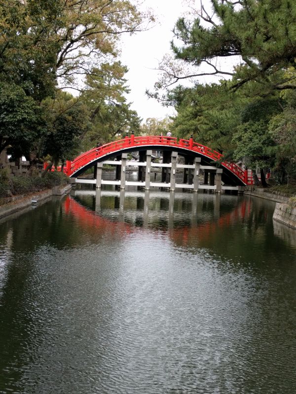 横から見た太鼓橋