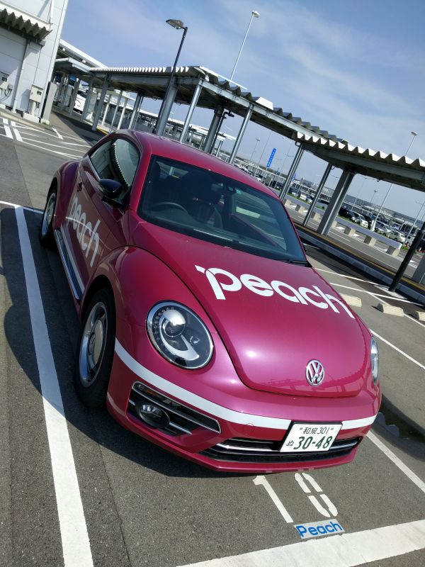 Peach塗装のビートル