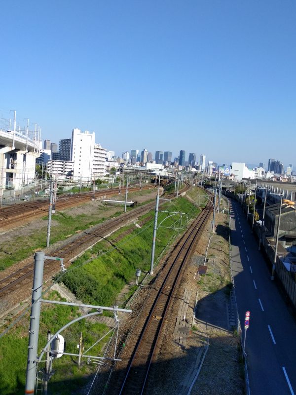 陸橋からの風景