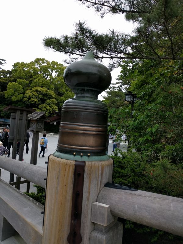 宇治橋の擬宝珠