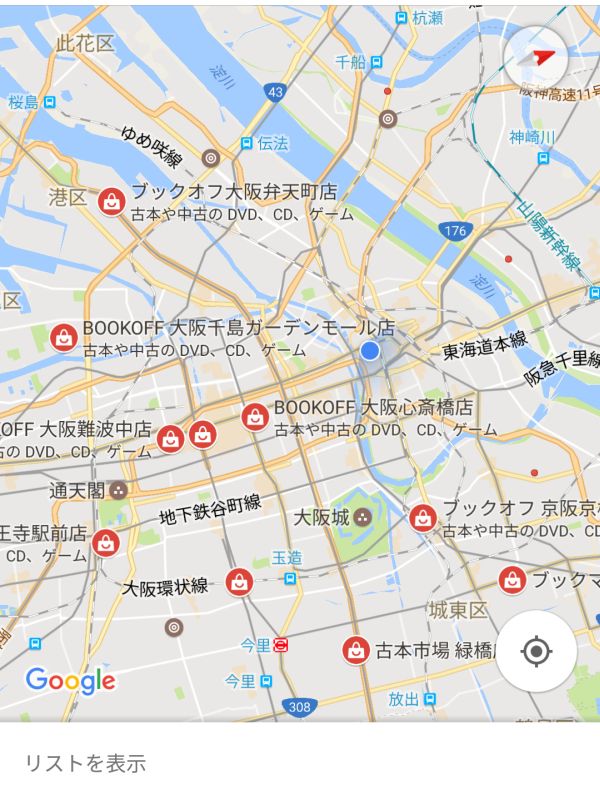 梅田近辺のブックオフ