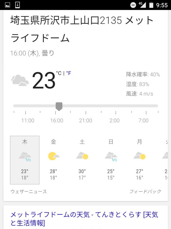 昼のお天気